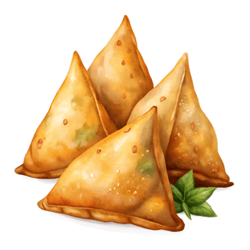 pngtree crispy fried samosa clip art illustration png image_13536699